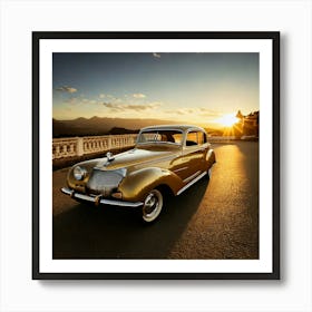 Firefly Timeless Elegance Of A Classic Vintage Car 30309 (5) Art Print