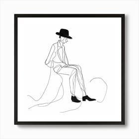 Man In A Hat Art Print