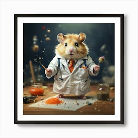 Doctor Hamster 2 Art Print