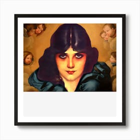 Girl Among Angels Art Print