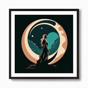 Moon In The Sky 1 Art Print