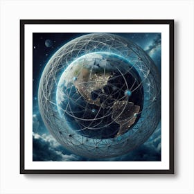 Earth In Space 37 Art Print