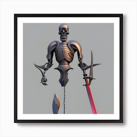 Skeleton With Sword1 Poster