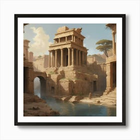 Egyptian City Art Print 1 Art Print