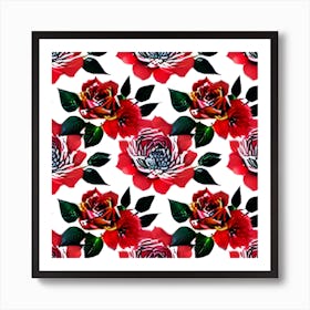 Red Roses 1 Art Print