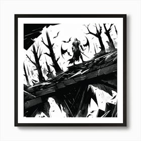 Dark Knight Art Print