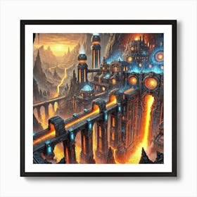 Lava City Architecture 4 Art Print