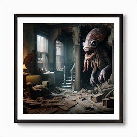 Haunted room Art Print