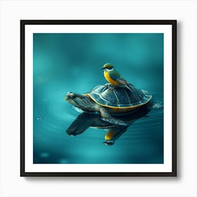 Turtle And Bird Art Print