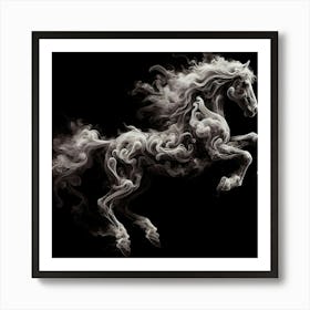 Smoke Horse Art Print