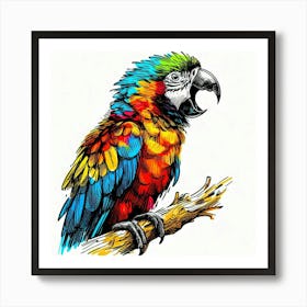 Parrot 4 Art Print