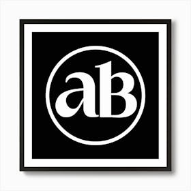 Ab Logo Art Print