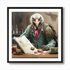 Dead Eagle Art Print