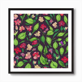 Floral Pattern 10 Art Print