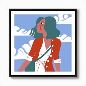 Head in the clouds Art Print