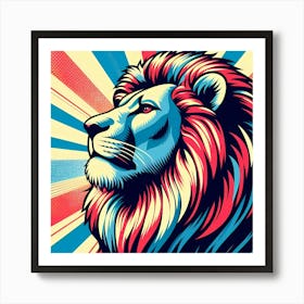 Pop Lion Art Print