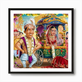Indian Wedding Art Print