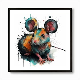 Mouse Painting Art Print