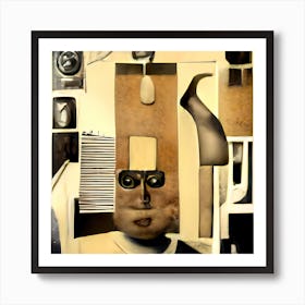 Dada Collage Art Print