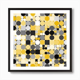 Yellow Dots Art Print
