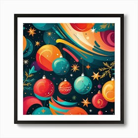 Christmas Background 1 Art Print