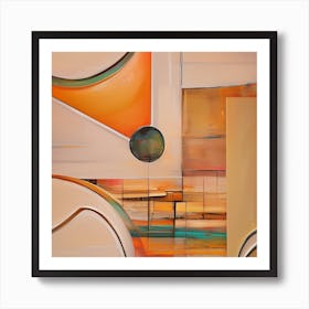 Abstract Painting Orange Art Print