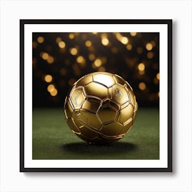 A golden ball Art Print