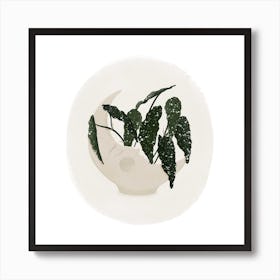 Moon And Stars Square Art Print