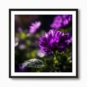 Purple Flowers Art Print