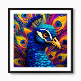 Peacock 4 Art Print