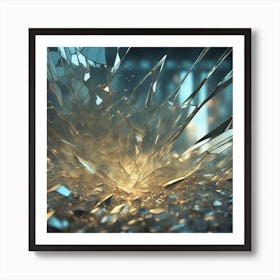 Broken Glass 18 Art Print