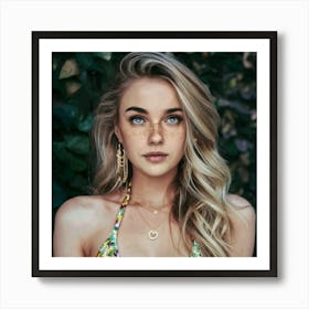 Freckled Beauty 6 Art Print