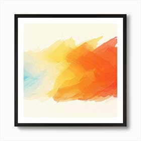 Abstract Brush Strokes 4 Art Print