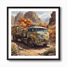 Desert Truck Art Print