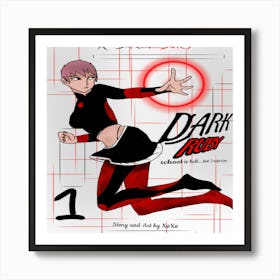 Dark Ruby action manga cover Art Print