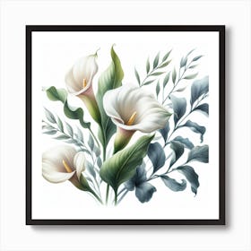 Calla lilies 1 Art Print