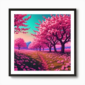 Cherry Blossoms Art Print