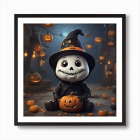 Halloween Jack O Lantern Art Print