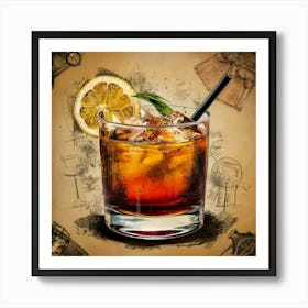 Tequila Cocktail 4 Art Print