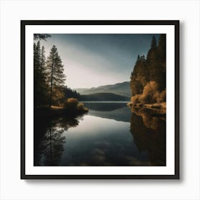 Reflections In A Lake Art Print