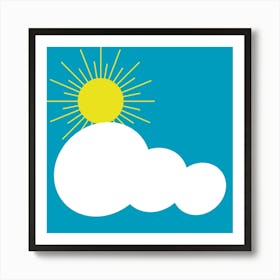 Sun and Cloud Art Print