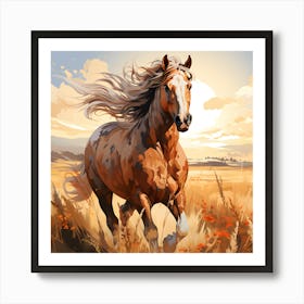 Graceful Canter A Horse S Serenity Art Print