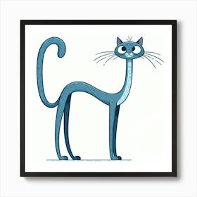 Illustration cat 1 Art Print