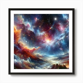 Cosmic Whirl 12 Art Print