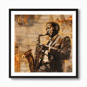Saxophone Player 38 Art Print