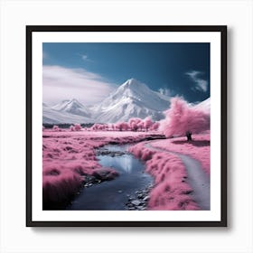 Pink Landscape Art Print