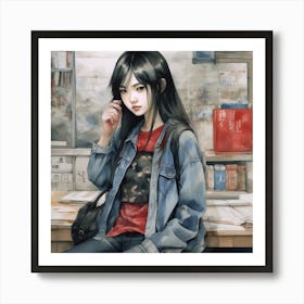 Asian Girl 6 Art Print