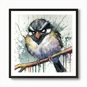 Bird On A Branch Art Print