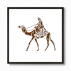 Camel Rider Art Print