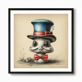 Top Hat Art Print